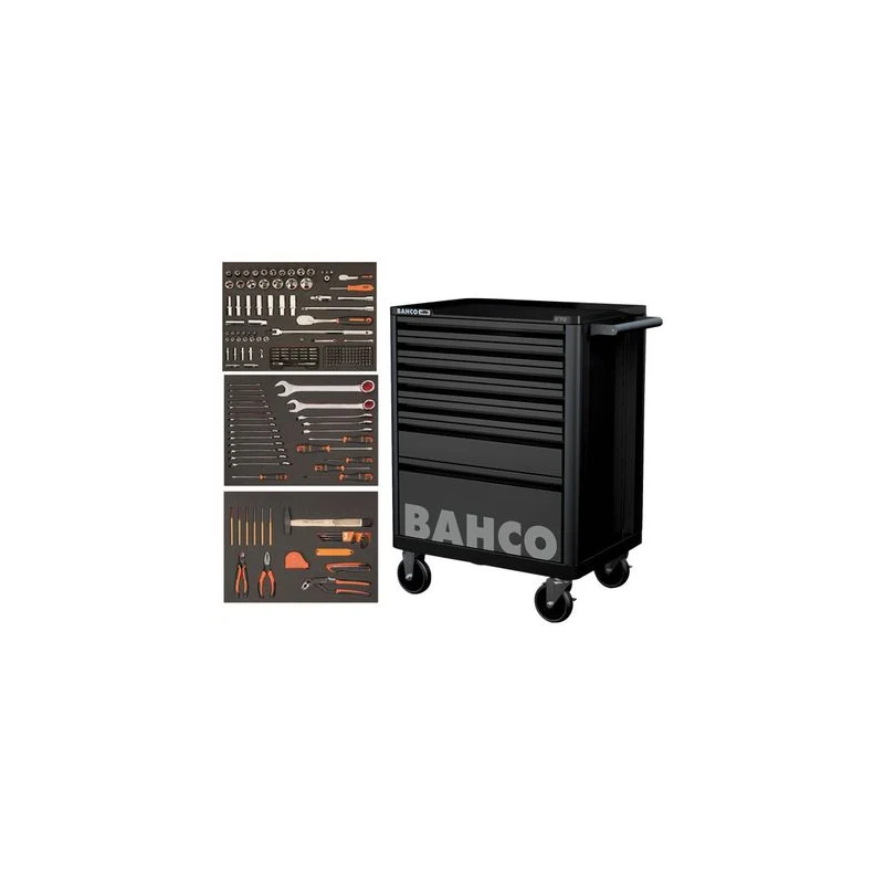 Servante BAHCO 7 Tiroirs - noir - 216 outils *