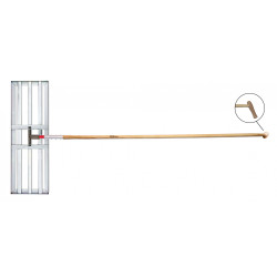Râteau égalisateur 760 mm Polet Click Pro galvanisé avec manche