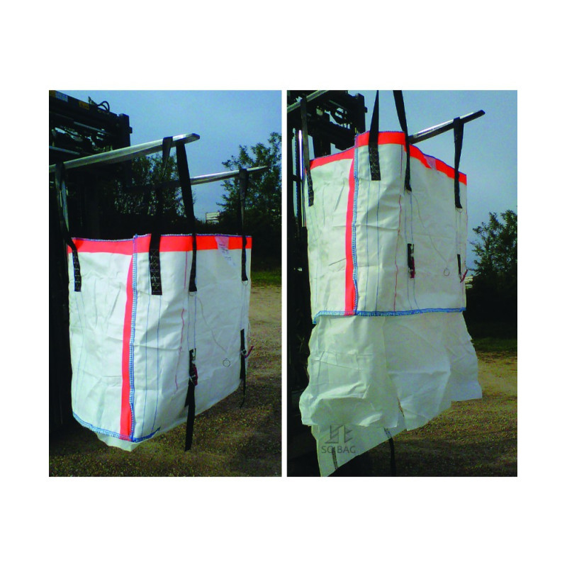 Big Bag réutilisable avec ouverture totale du fond