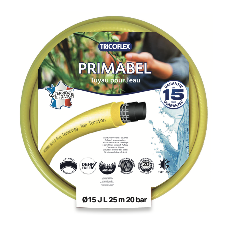 Tuyau d'arrosage tricoté Primabel TRICOFLEX | Triangle Outillage