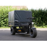 Bâche avec arceau pour triporteur Rhino - Protection benne