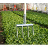 Mini-grelinette, mini-fourche d'aération pour potager et maraîchage