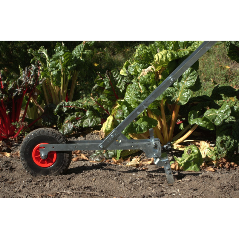 Houe maraîchère à une roue avec lame 20 cm pour désherbage