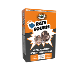 Raticide souricide en blocs : Solution anti-rongeurs
