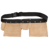 Ceinture porte-outils en cuir réglable 3 ou 6 poches