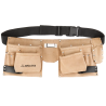 Ceinture porte-outils en cuir réglable 3 ou 6 poches