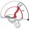 Descendeur autobloquant Wizard Pro CAMP pour corde
