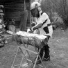 Chevalet de sciage de bûches pliable et réglable Oregon