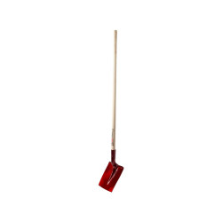 Pelle carrée aluminium Ergal 25 cm super légère avec manche