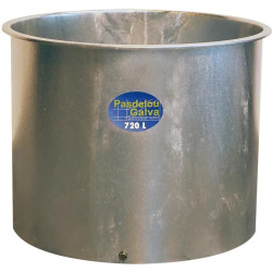 Bac de pâturage rond galvanisé 720L - Hauteur 0,85m