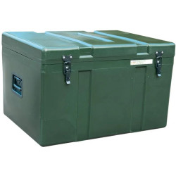 Malle de rangement 250L en polyéthylène verte - Coffre transport