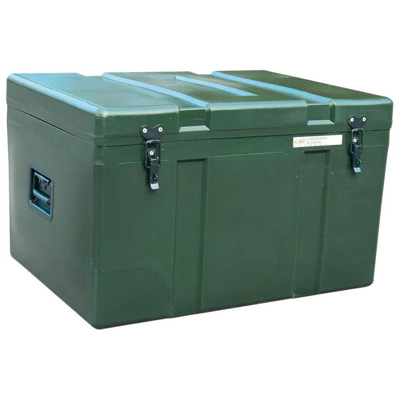 Malle de rangement 250L en polyéthylène verte - Coffre transport