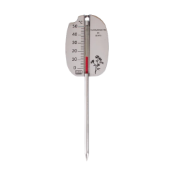 Thermomètre de semis en inox : mesure précise du sol
