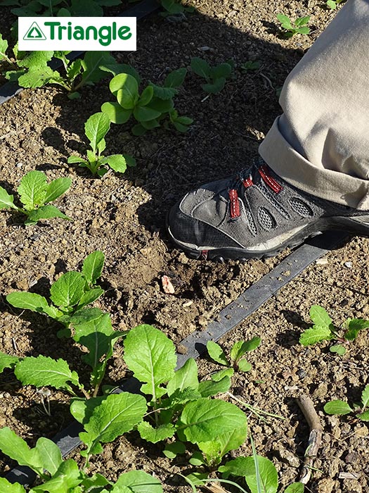 Tassage de la terre au pied