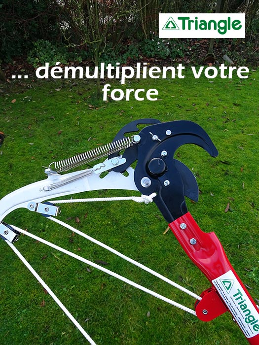 Actionnement de la corde sur échenilloir