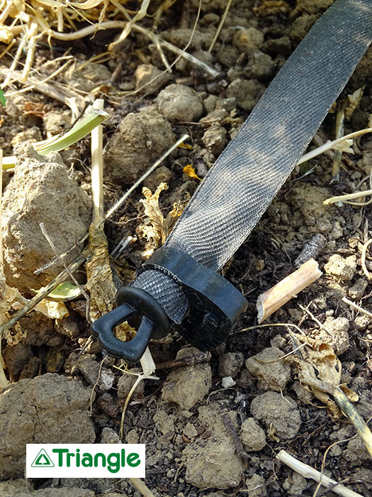 Bouchon de fin de ligne avec collier de serrage