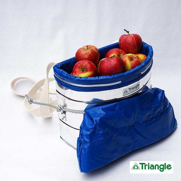 Ouverture de la jupe du panier de récolte